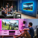 TV LED Backlights, 3.3ft/1M RGB LED Strip Lights for TV 32-50in, 5V USB Powered, RF Remote Control, 16 Colors and 4 Dynamic Modes, Bias Lighting for HDTV PC Monitor Gaming Decor