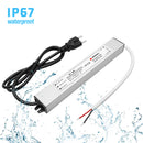 IP67 Waterproof LED Power Supply, 40W LED Driver for LED Outdoor Lights, Computer Project, AC 90V-265V to DC 12V 3.3A Output, 3.3 Feet Cable