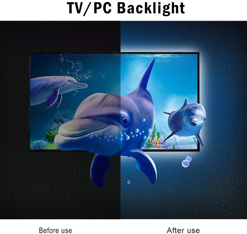LED TV Backlights, 3.3Ft RGB LED Strip Lights for TV 32-50in