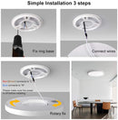 LED Flush Mount Ceiling Light Fixture 12 Inch 24W, 3200LM, 4000K Neutral White